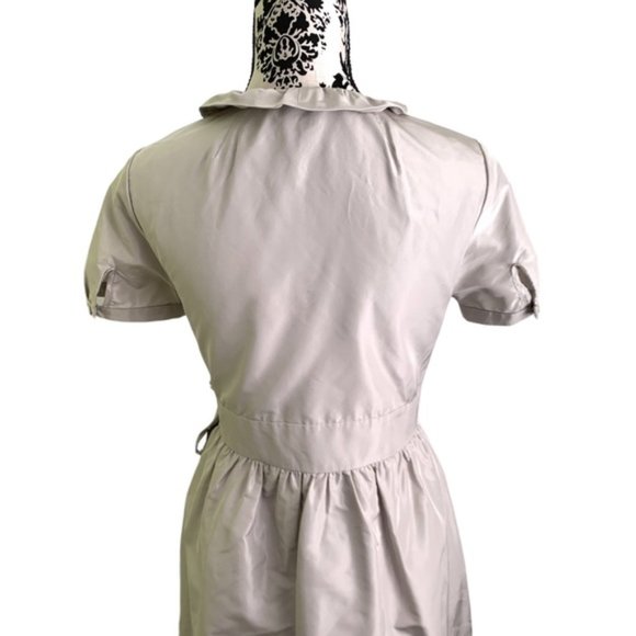 J. Crew Blakley Silk Taffeta Ruffle Wrap Dress - Picture 9 of 11